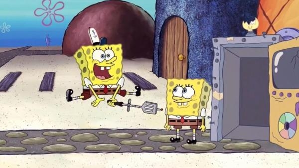 Spongebob v kalhotách