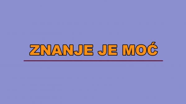 Znanje je moć: FDU Cetinje