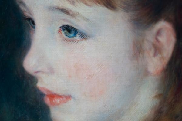 Renoir a dívka s modrou stuhou