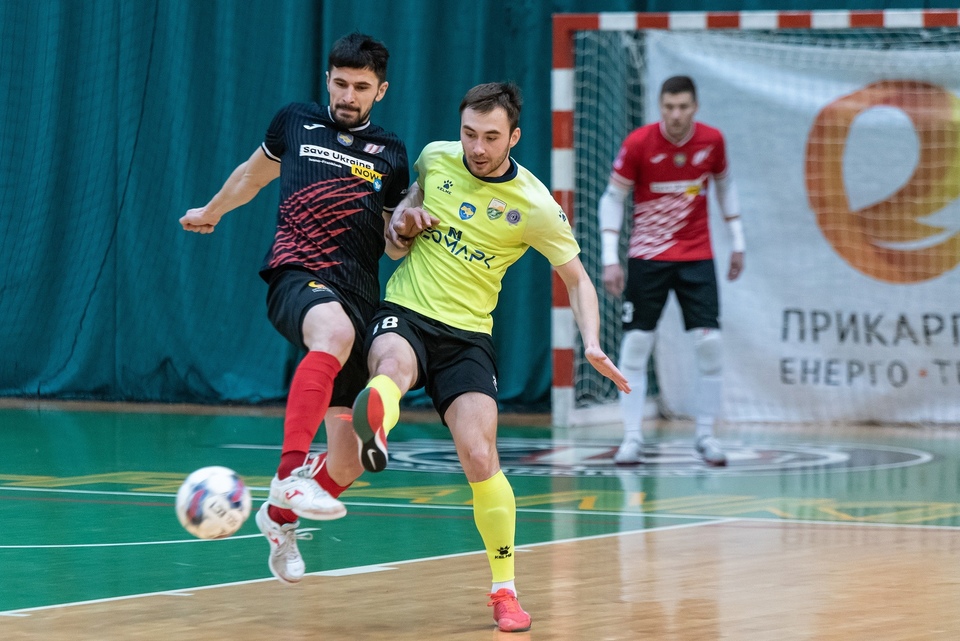 Futzal. VBET Ekstra-liga. Pley-off. Pivfinal. Match 1. Uragan - Kardinal-Rivnestandart