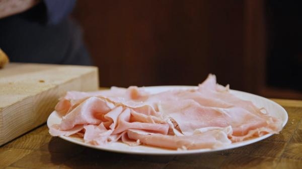Jambon, lard et la maniere