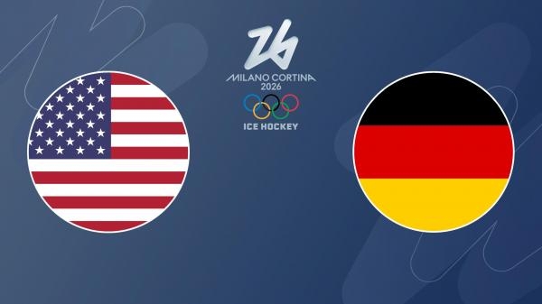 Hokej na ledu: Zimske Olimpijske Igre, Milano-Cortina, Italija, Muškarci, grupna faza: Njemačka - Sjedinjene Države