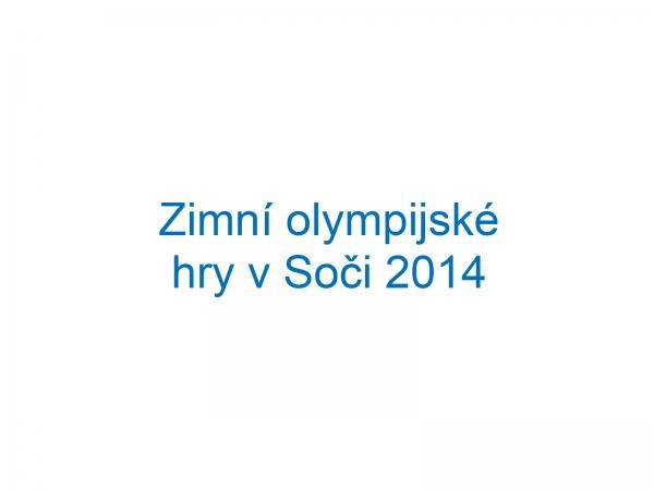 Slavnostní zahájení