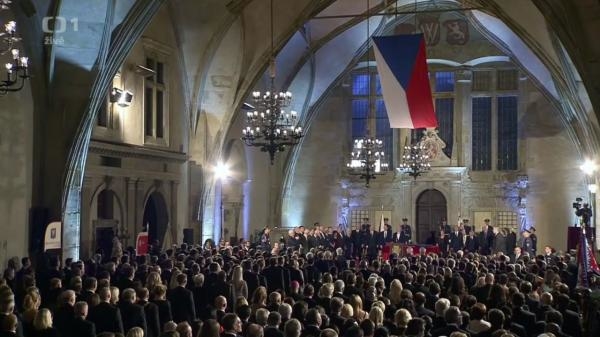 Předávání státních vyznamenání prezidentem republiky