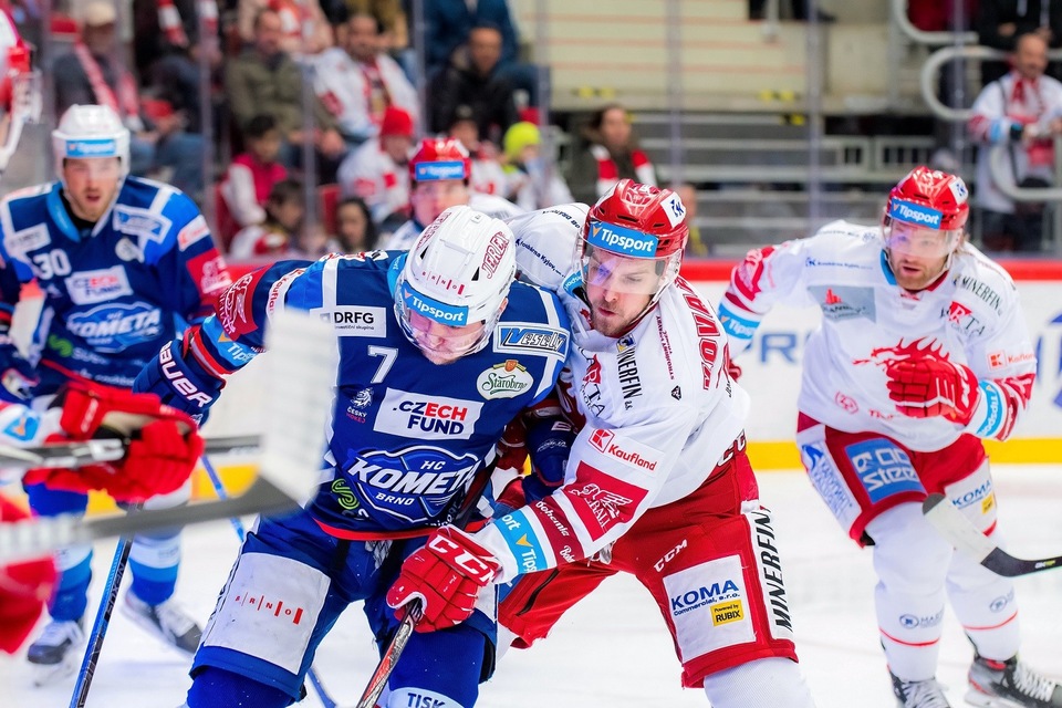 Hokej: HC Kometa Brno - HC Oceláři Třinec