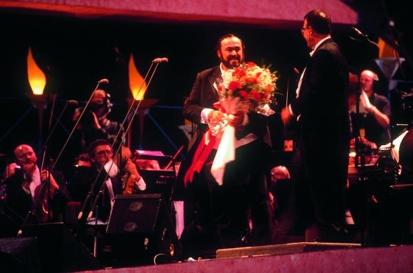 Pavarotti zpívá v Hyde Parku