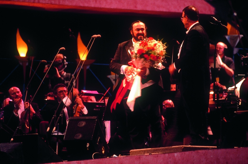 Pavarotti zpívá v Hyde Parku
