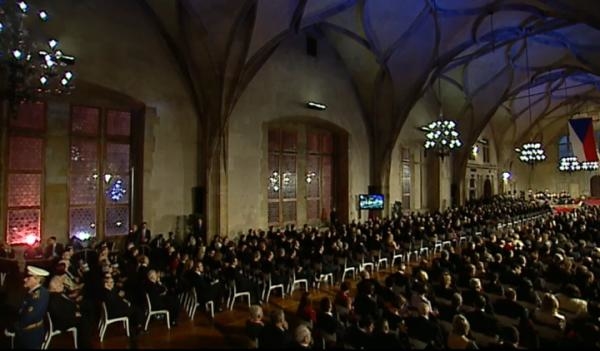 Předávání státních vyznamenání prezidentem republiky