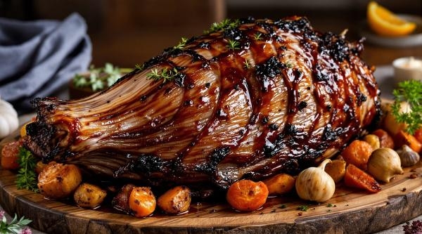 Myslivecká kuchyně - Krkovice z divočáka na způsob americké BBQ s bramborovým pyré